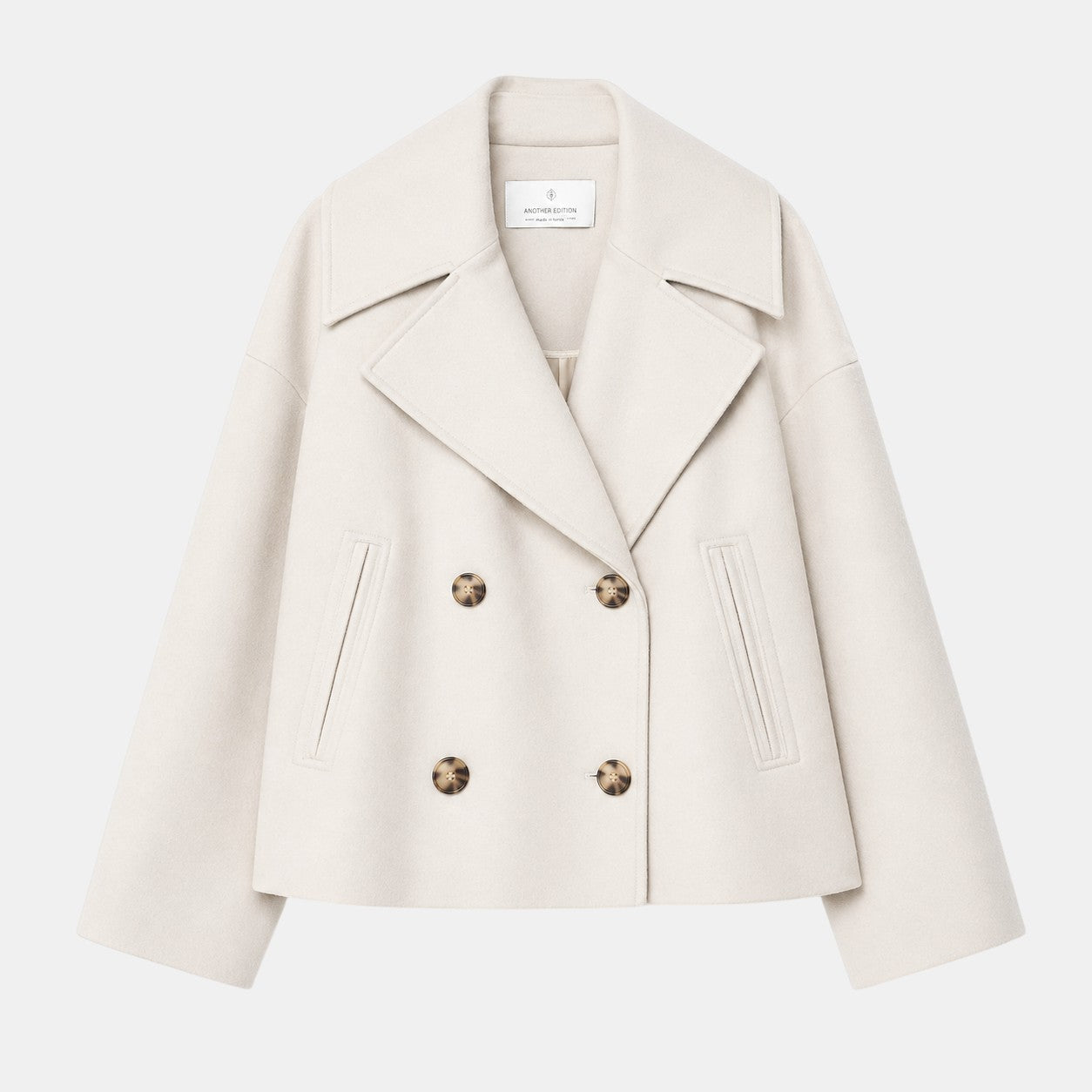 Navacava Women's Elegant Tailored Jacket in beige — refined old money structure