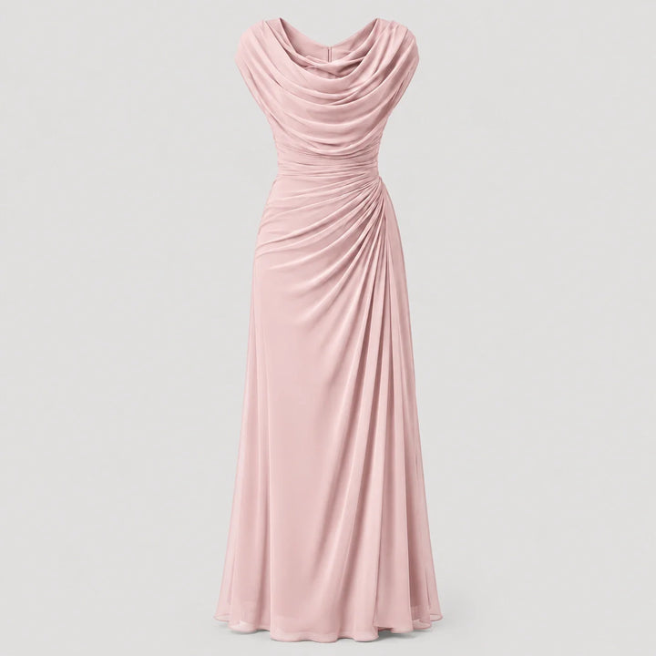 Sloane Cowl Neck Ruched Maxi Dress | Women&