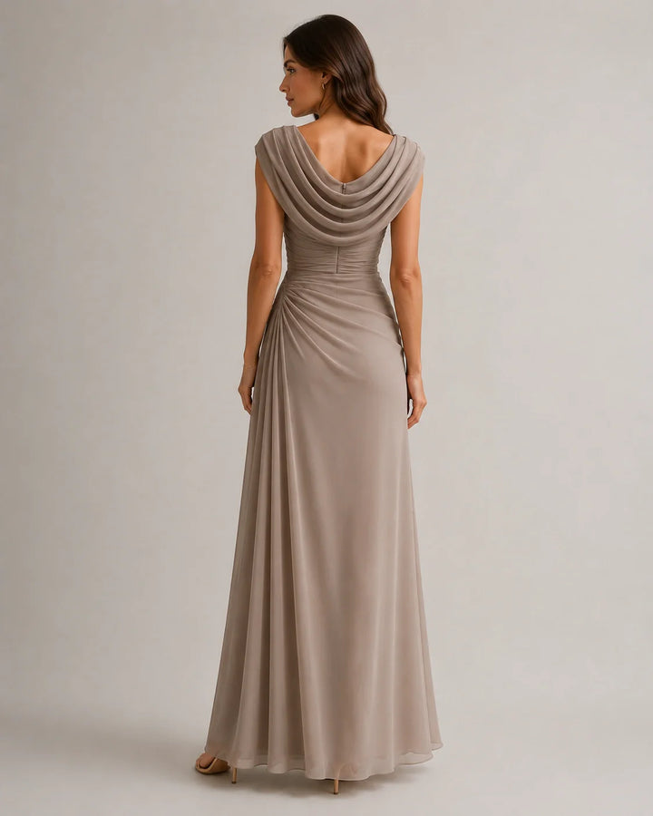 Sloane Cowl Neck Ruched Maxi Dress | Women&