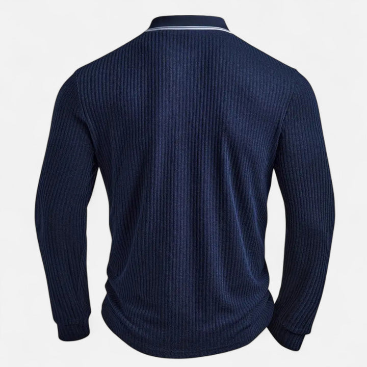 Elegantes Kontrast Knopfhemd Herren Button-Up Hemd