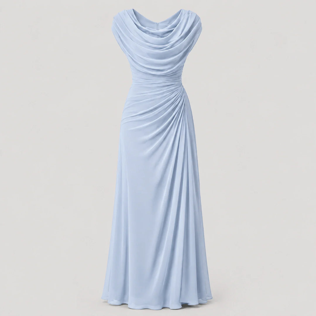 Sloane Cowl Neck Ruched Maxi Dress | Women&