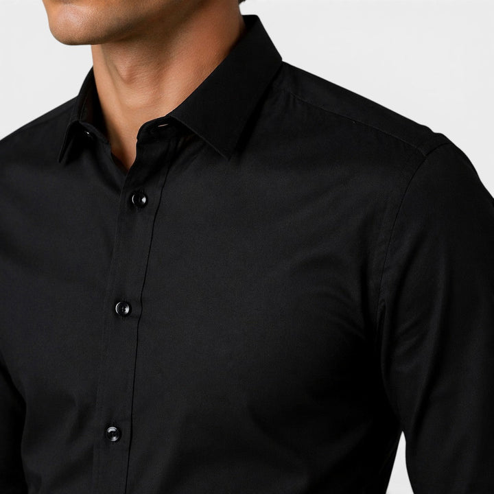 Klassisches Businesshemd Herren Elegantes Langarm Hemd