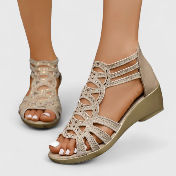 Mindy Cushioned Flat Sandals | Women&