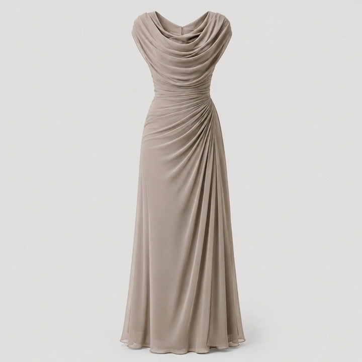 Sloane Cowl Neck Ruched Maxi Dress | Women&