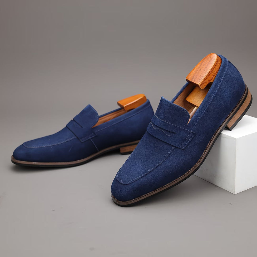 Wildleder Penny Sommer Loafer Herren Slip-On Schuhe