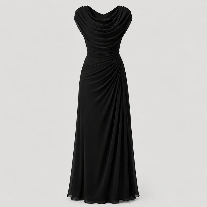 Sloane Cowl Neck Ruched Maxi Dress | Women&