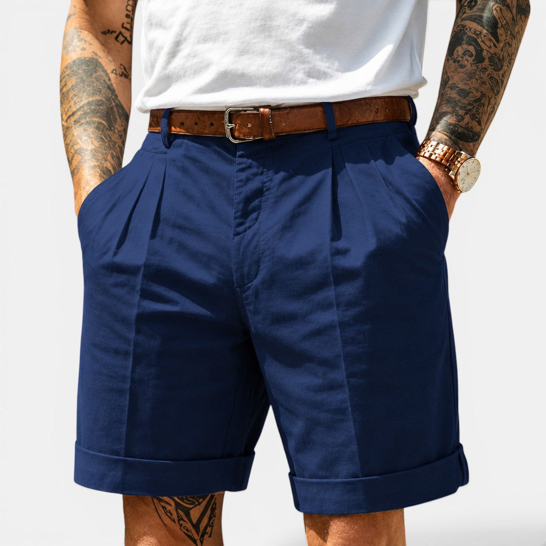 Lockere Leinenshorts Herren Sommer Strand Bermuda Hose