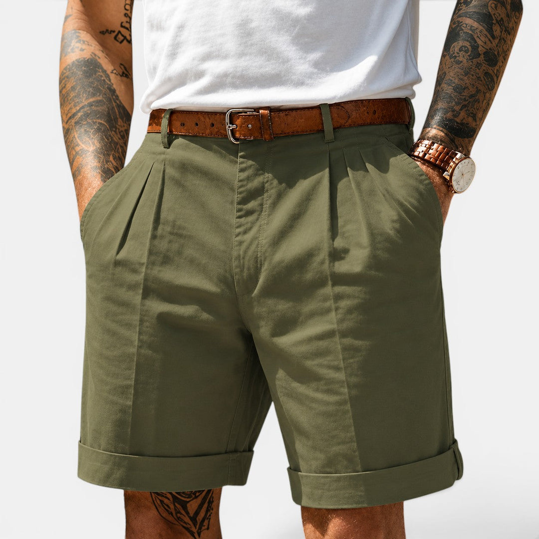 Lockere Leinenshorts Herren Sommer Strand Bermuda Hose