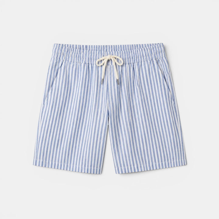 Gestreifte Leinenshorts Herren Sommer Strand Bermuda