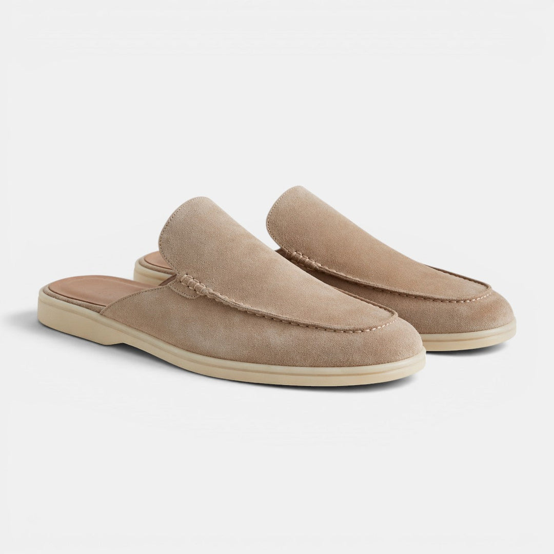 Wildleder Slip-On Mules Herren Sommer Pantoletten