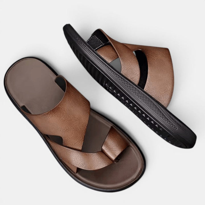 Bequeme Leder Sommersandalen Herren Outdoor Schuhe
