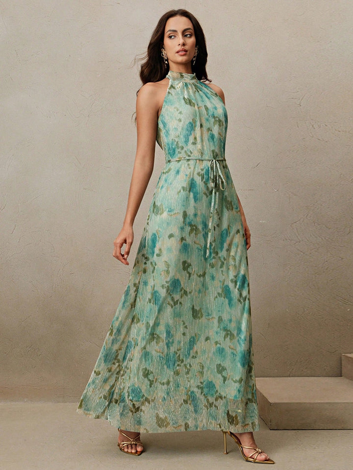 Floral Pleated Women&
