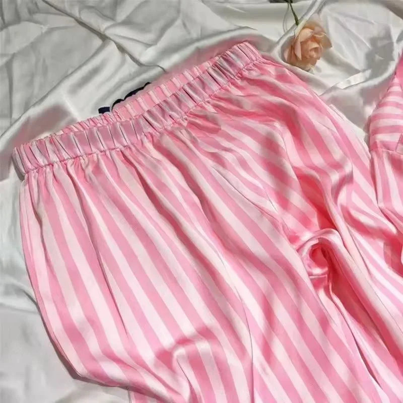 Striped Satin Women&