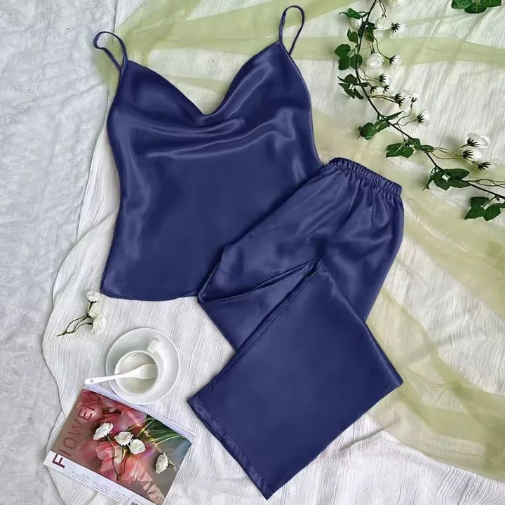 Spaghetti-Strap Satin Women&