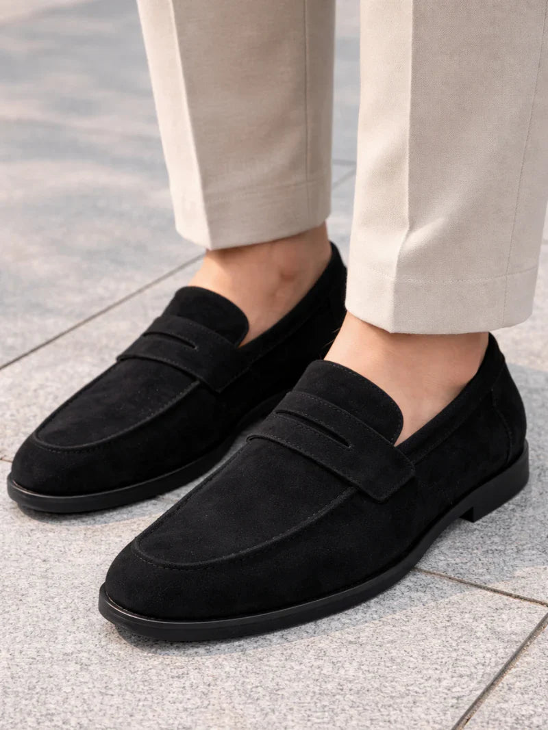 Leichte Wildleder Fahrloafer Herren Slip-On Slipper