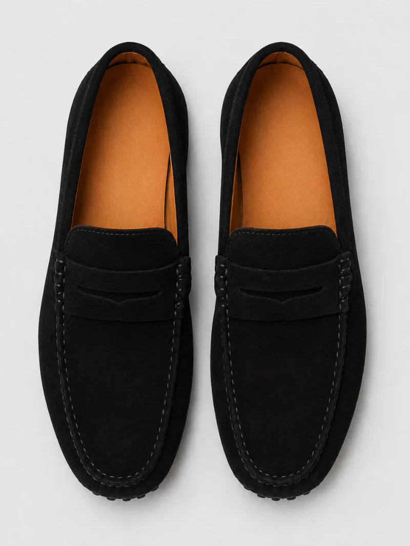 Klassische Wildleder Penny Loafer Herren Slip-On