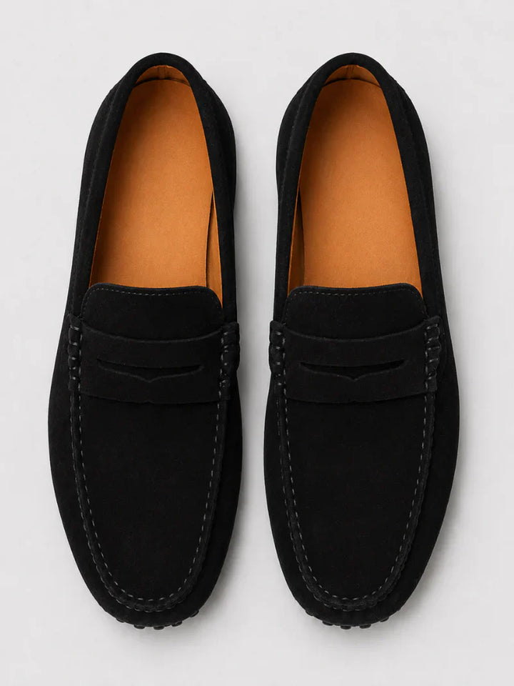 Klassische Wildleder Penny Loafer Herren Slip-On