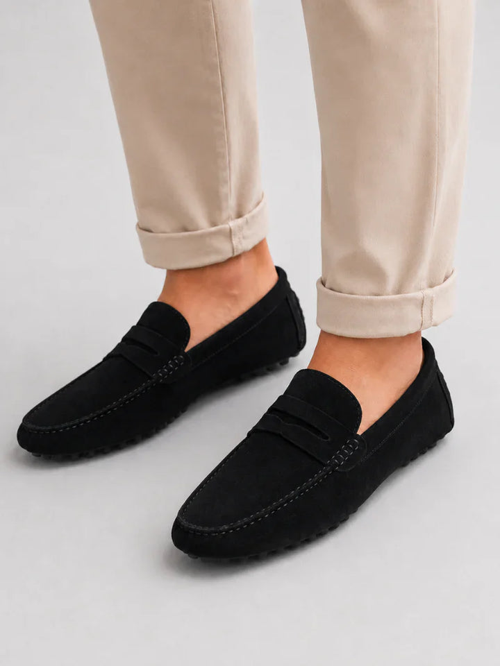 Klassische Wildleder Penny Loafer Herren Slip-On