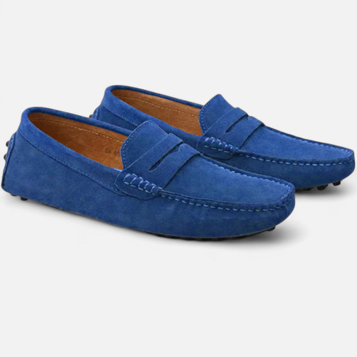 Wildleder Fahrloafer Herren Slip-On Mokassin Schuhe