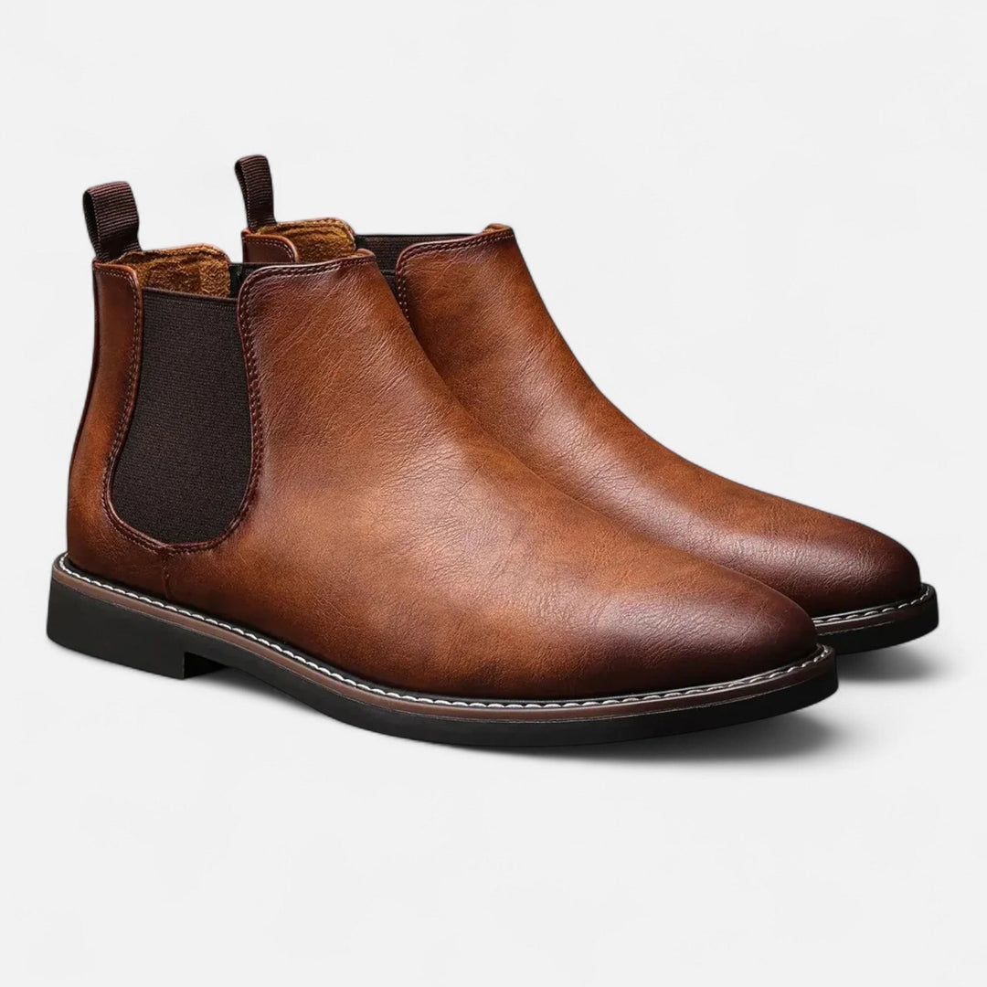 Old Money Lederstiefel Herren Elegante Stiefeletten