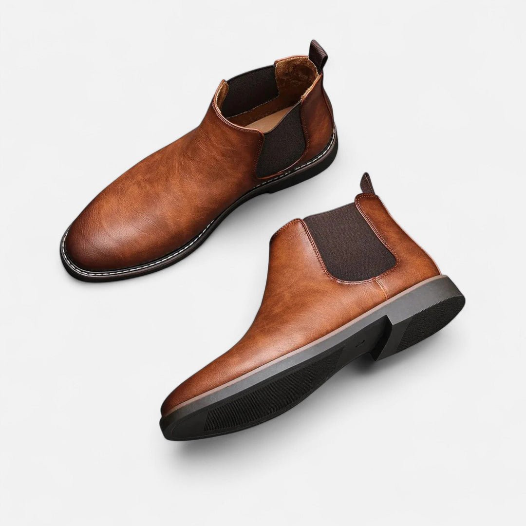 Old Money Lederstiefel Herren Elegante Stiefeletten