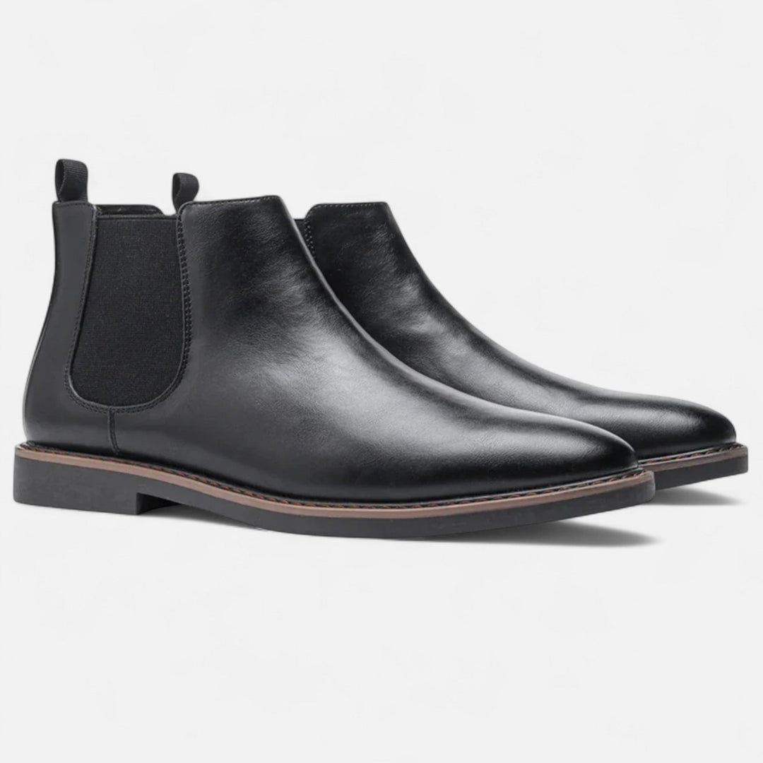 Old Money Lederstiefel Herren Elegante Stiefeletten