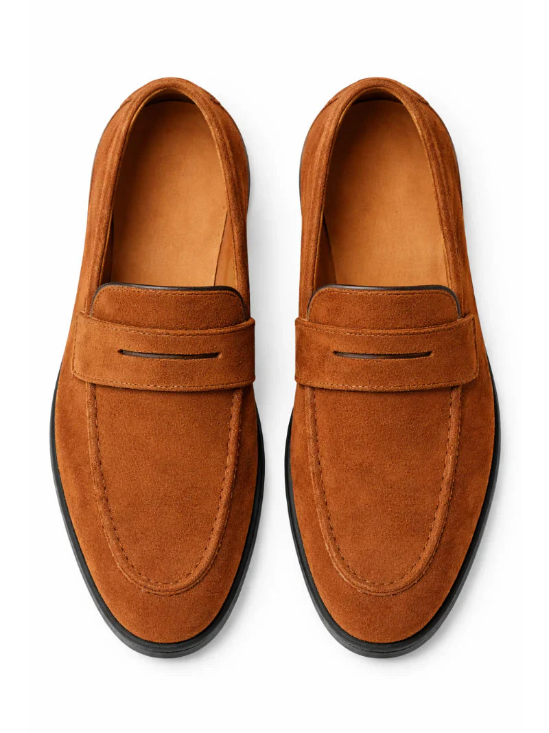 Leichte Wildleder Fahrloafer Herren Slip-On Slipper
