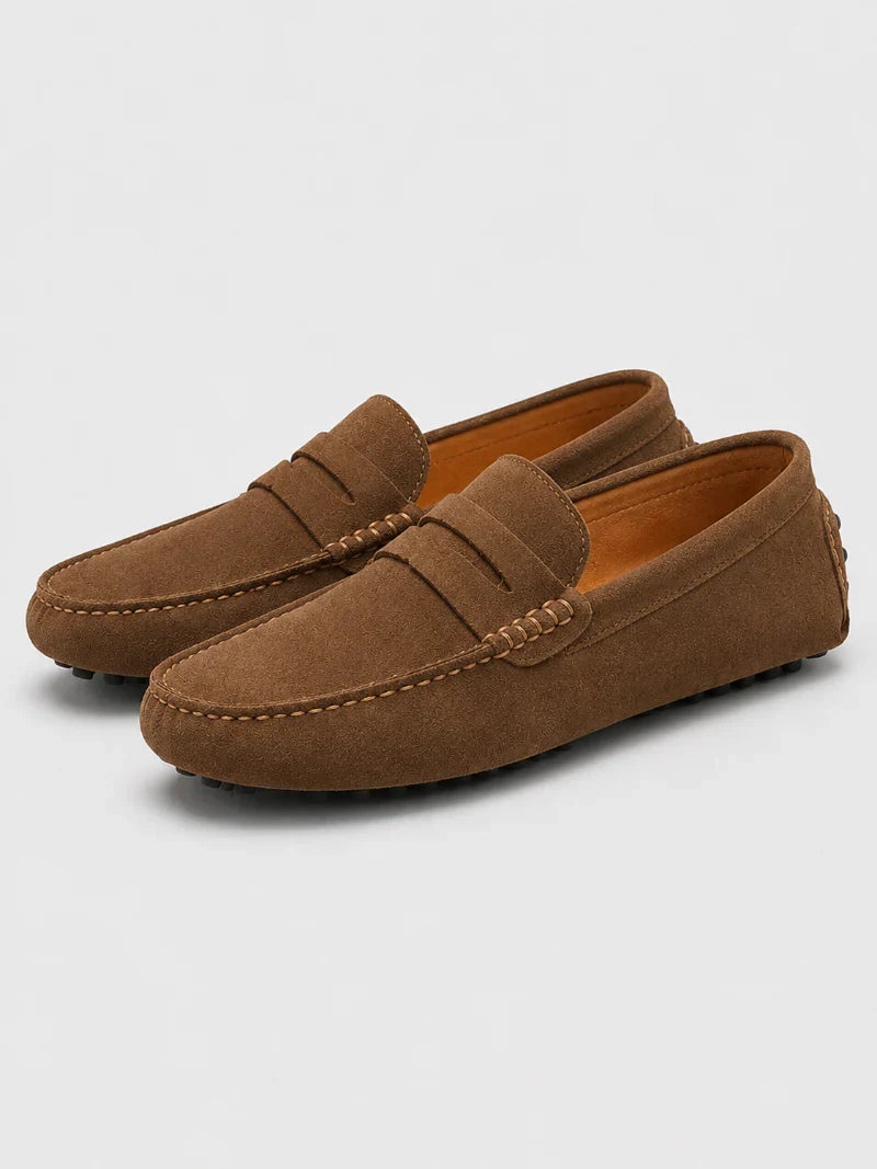 Klassische Wildleder Penny Loafer Herren Slip-On
