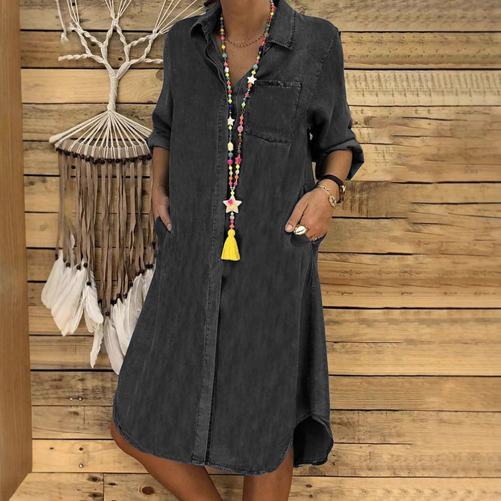 Zara Relaxed Fit Denim Shirt Dress | Women&