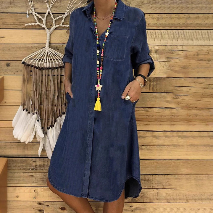 Zara Relaxed Fit Denim Shirt Dress | Women&