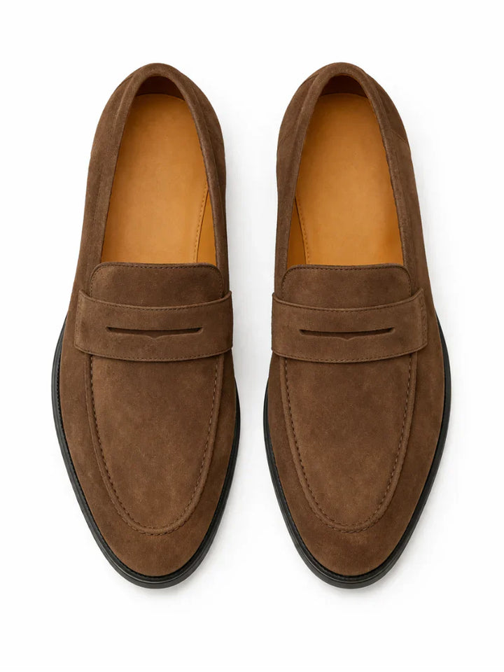 Leichte Wildleder Fahrloafer Herren Slip-On Slipper