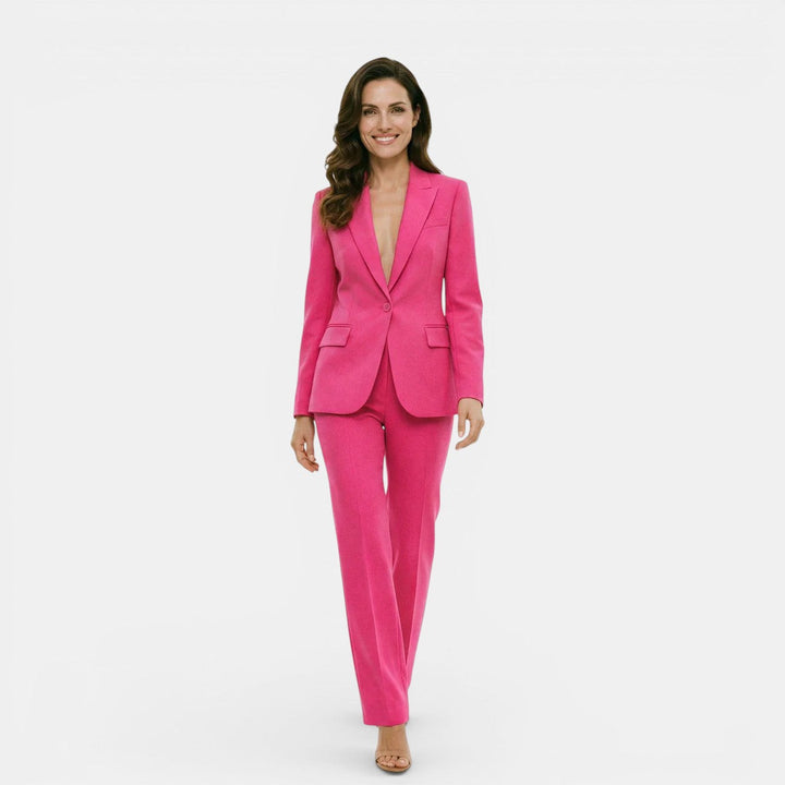 Navacava suit trouser detail — structured high-rise silhouette