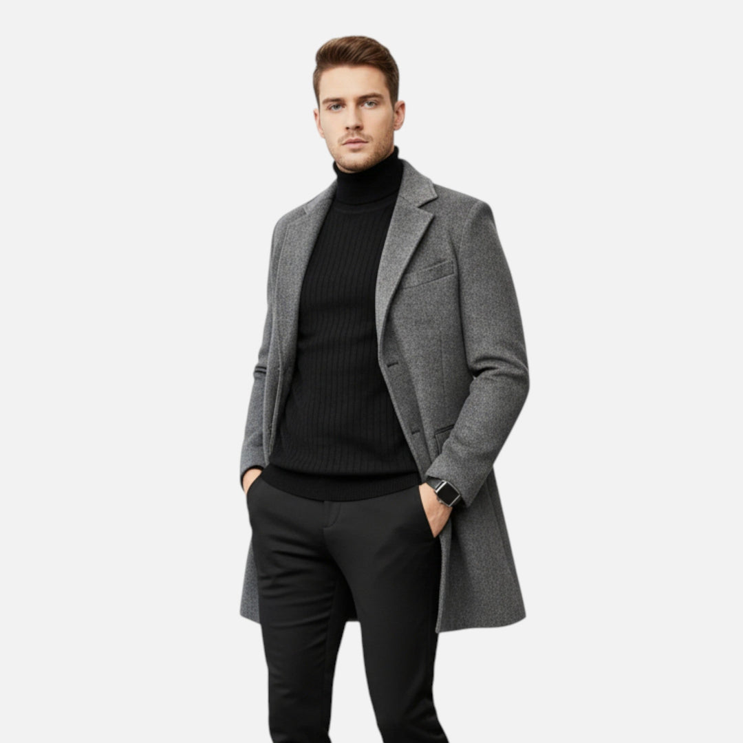 Heritage Wollmantel Herren Eleganter Wintermantel