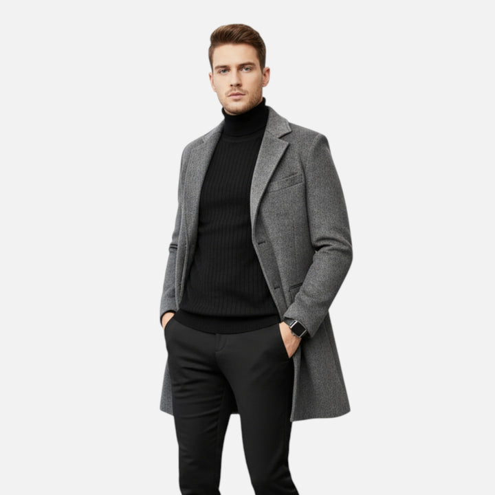 Heritage Wollmantel Herren Eleganter Wintermantel