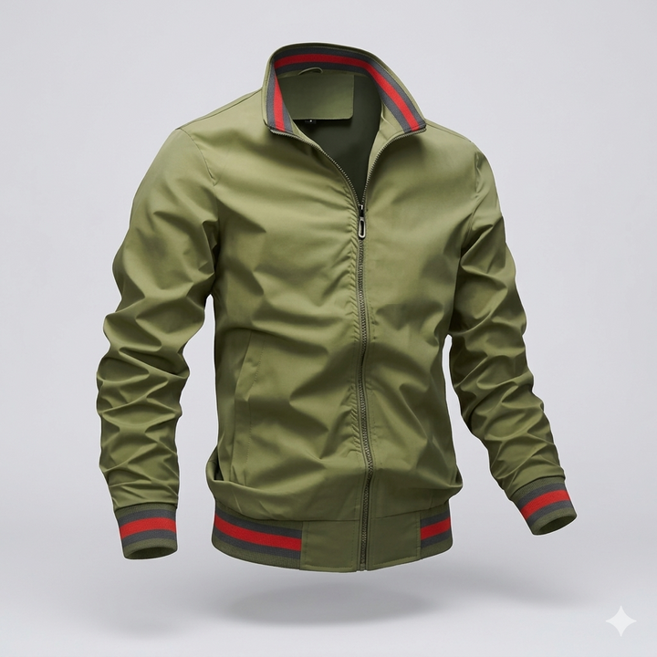Leichte Sommerjacke Herren Zip Atmungsaktiv Casual