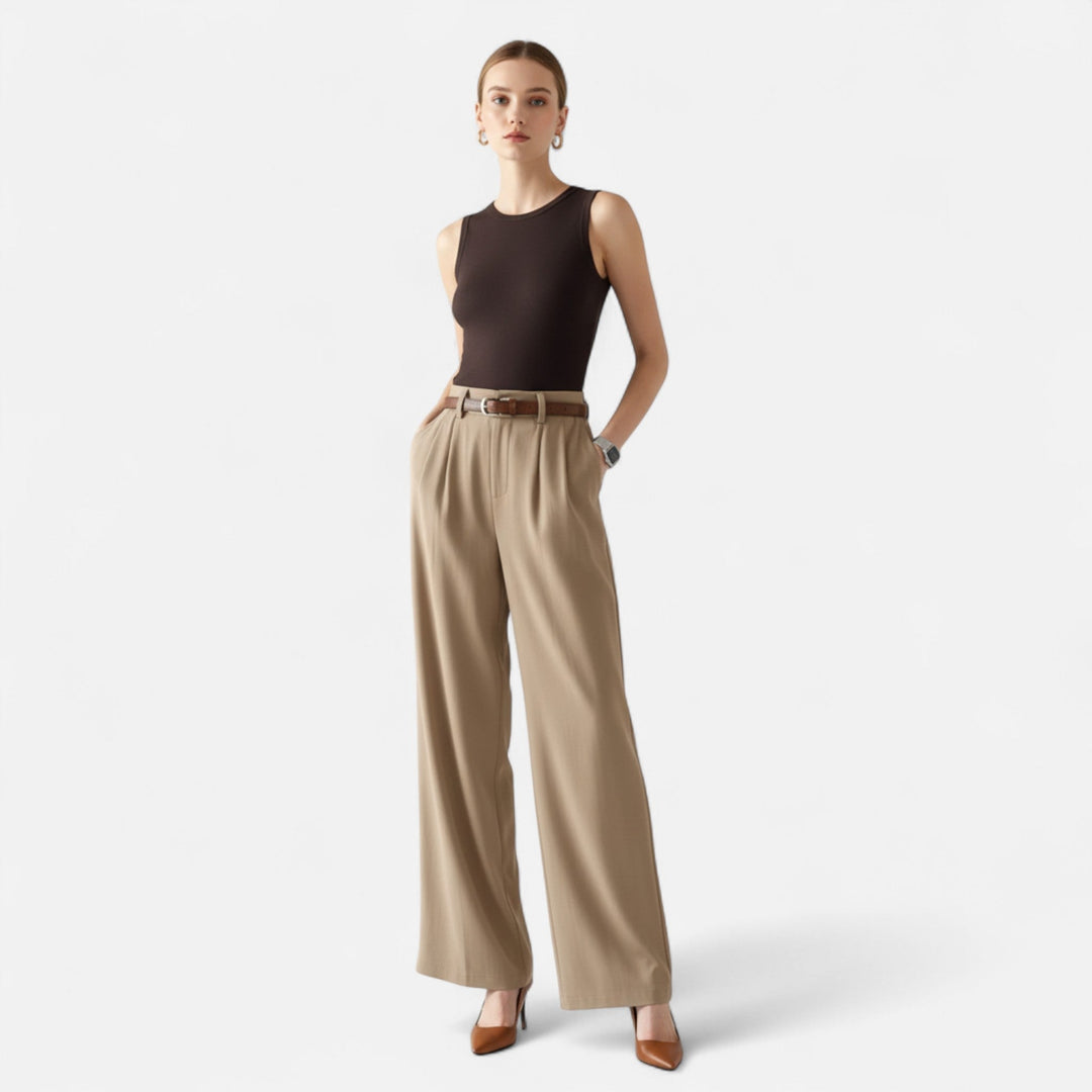 Navacava capri pants back view — tapered classic silhouette