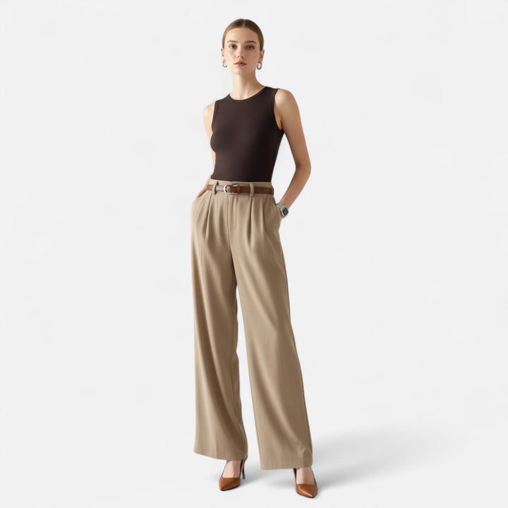 Navacava capri pants back view — tapered classic silhouette