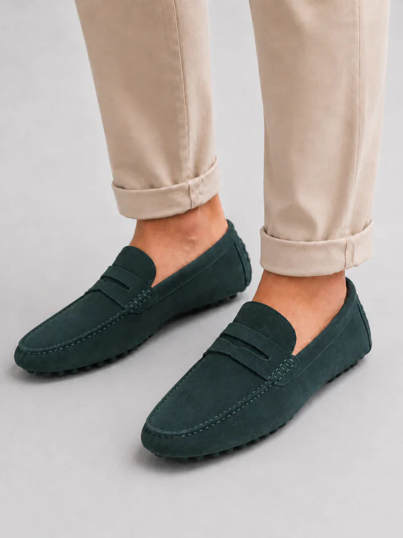 Klassische Wildleder Penny Loafer Herren Slip-On