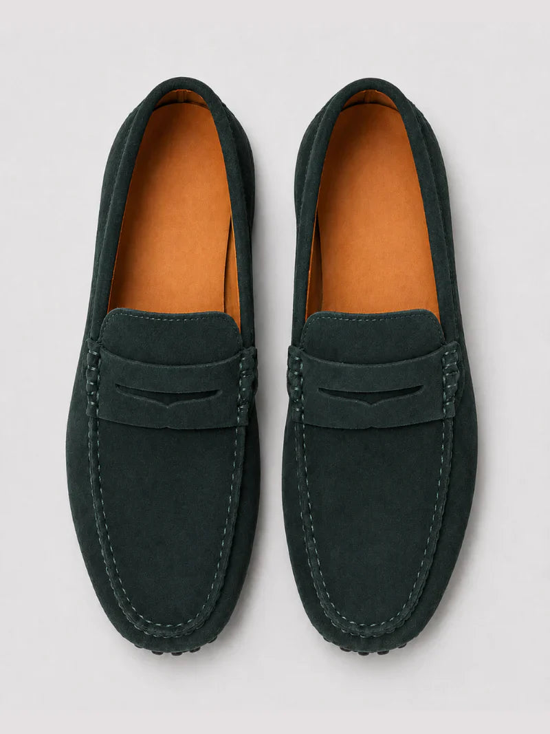 Klassische Wildleder Penny Loafer Herren Slip-On