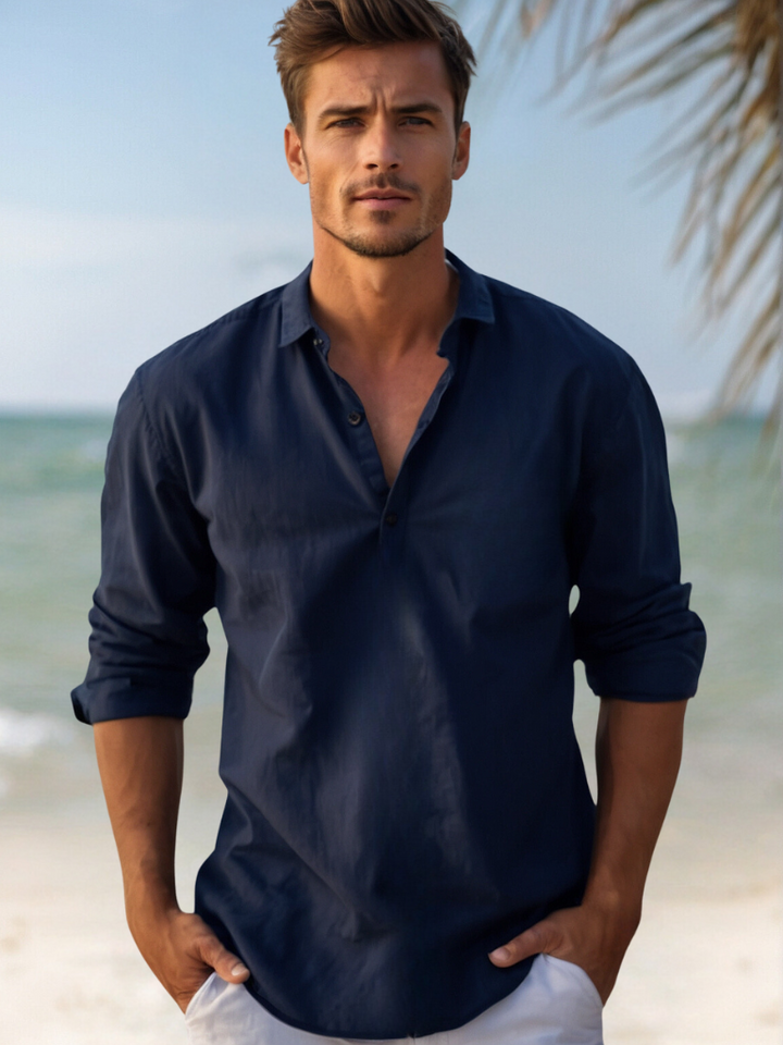 Lässiges Freizeithemd Herren Alltag Sommer Casual Hemd