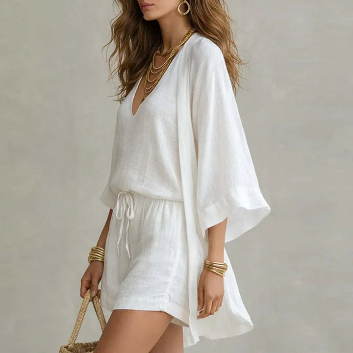 Amelia Linen Three-Piece Set | Women&