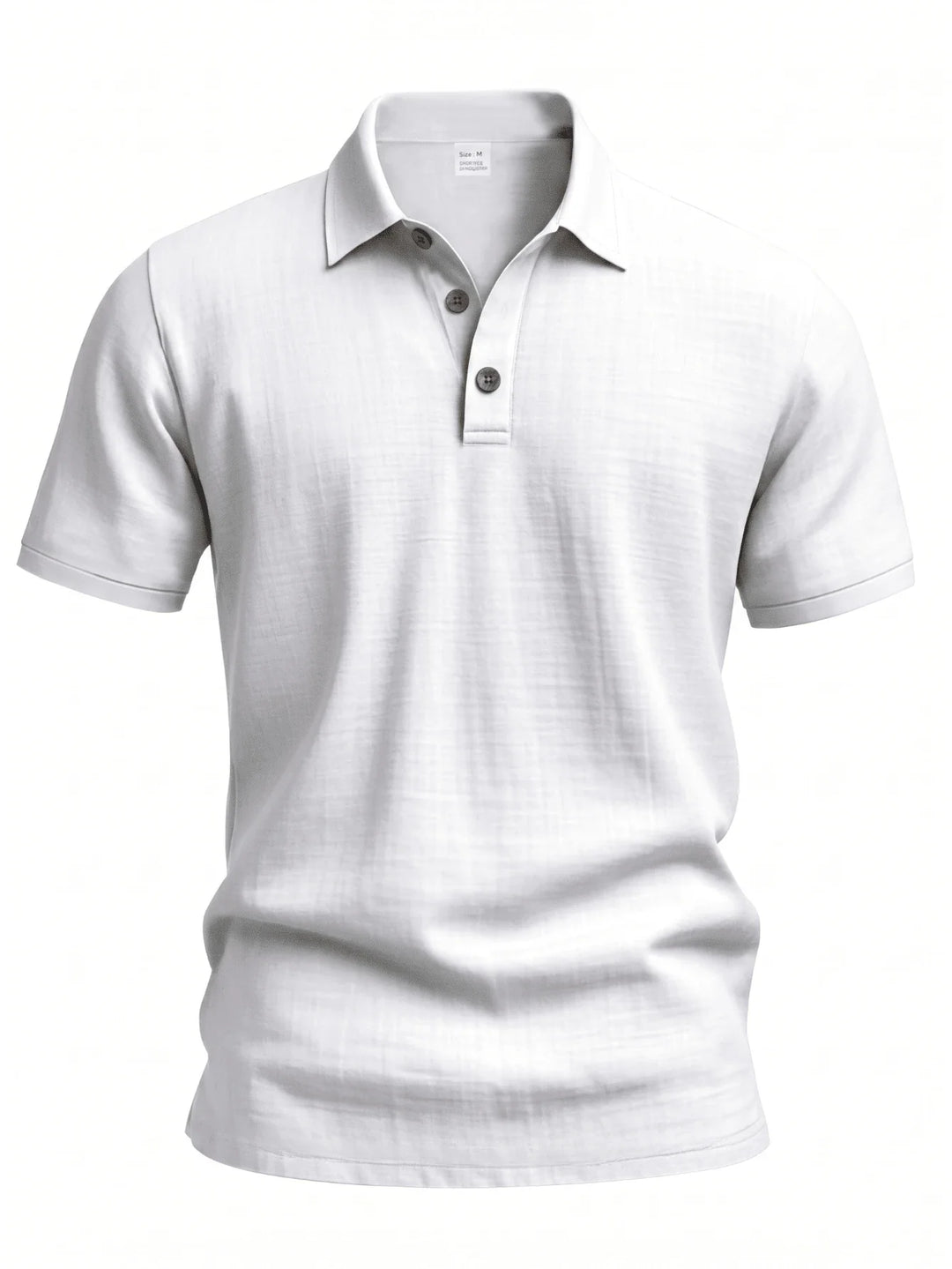 Leinen Henley Hemd Herren Kurzarm V-Ausschnitt Strand