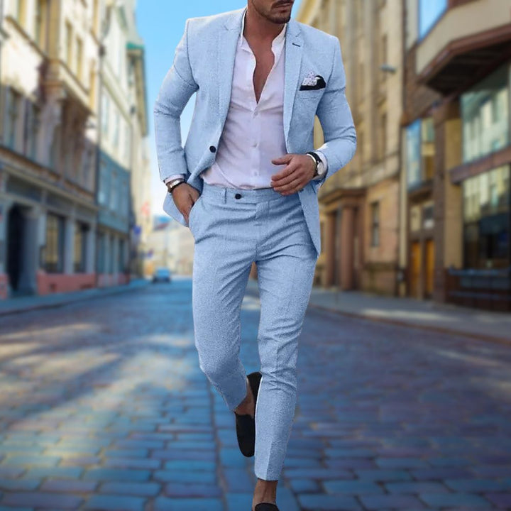 Slim-Fit Anzug Herren Tailliert Business Formal Elegant