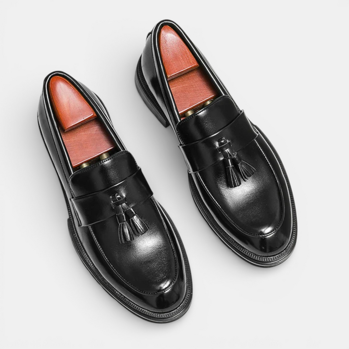 Elegante Komfort Loafer Herren Bequeme Slipper Leder