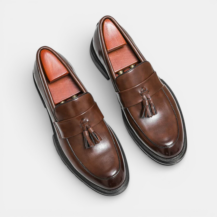 Elegante Komfort Loafer Herren Bequeme Slipper Leder