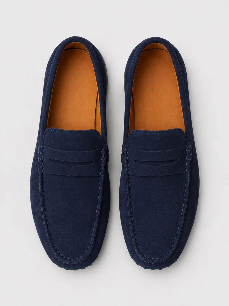 Klassische Wildleder Penny Loafer Herren Slip-On