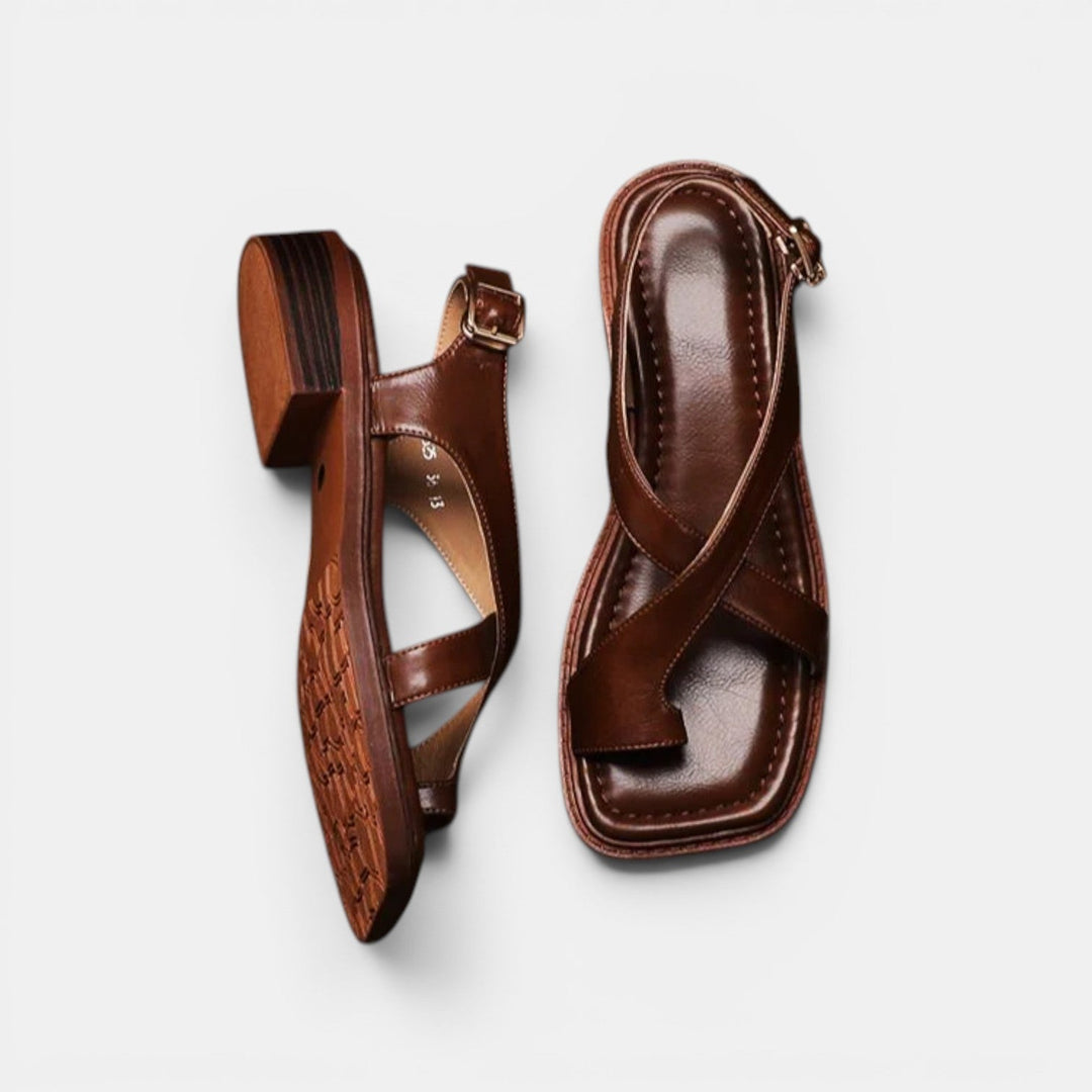 Navacava cross sandals collection view — timeless refined footwear