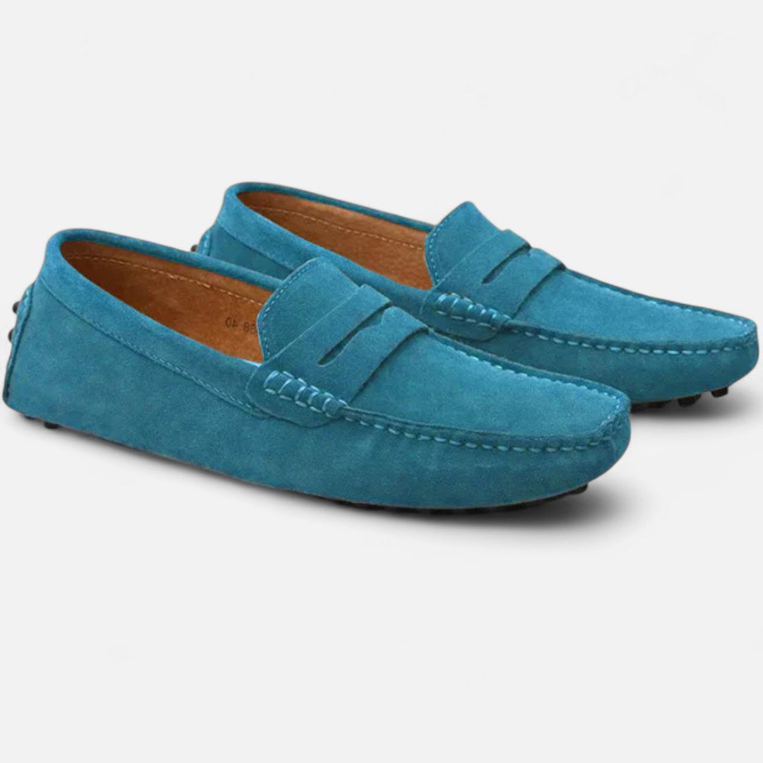Wildleder Fahrloafer Herren Slip-On Mokassin Schuhe