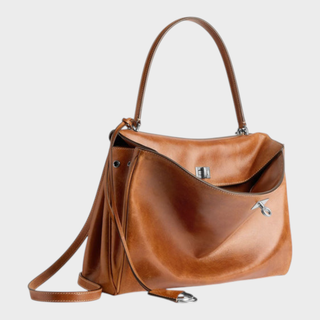 Libby Minimalist Genuine Leather Handbag | Women&