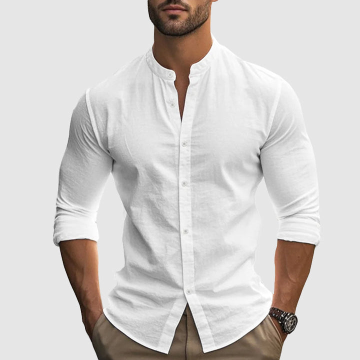 Leichtes Leinen Sommerhemd Herren Baumwolle Casual